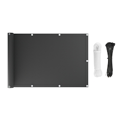 KS Handel 24 Premium Balkonsichtschutz Überlänge Sonnenschutz Balkonverkleidung (100x40 cm Cream) Image