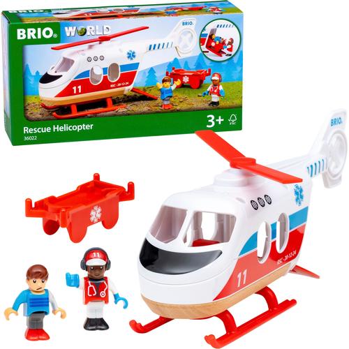 Spielzeug-Hubschrauber BRIO ""BRIO WORLD, Rettungshubschrauber"" Spielzeugfahrzeuge bunt Kinder FSC- schützt Wald - weltweit