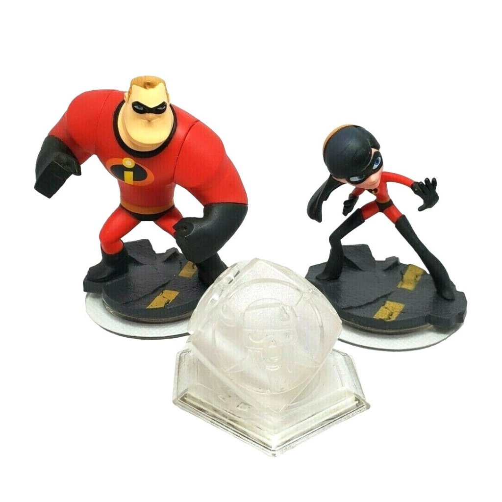 Disney Video Games & Consoles | Disney Infinity 1.0 Mr. & Mrs. Incredible And Game Crystal Game Pieces Xbox 360 | Color: White | Size: Standard