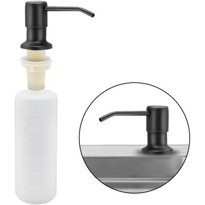 Seifenspender für die Küchenspüle, 300 ml, integrierter Spülmittelspender aus Edelstahl für die Image