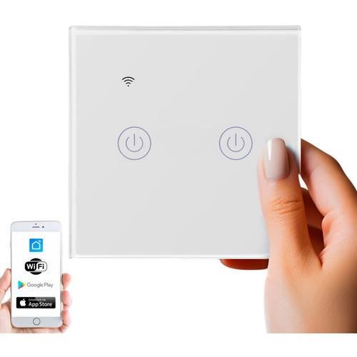 Wlan Smart Touch Lichtschalter Glas 2.4GHz TouchSchalter Smart Life App Alexa und Google Home 2