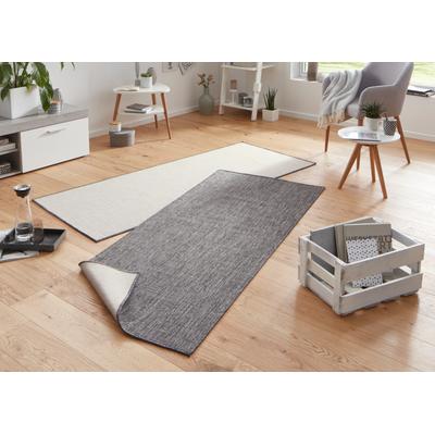 Teppich HANSE HOME "Miami Wendeteppich" Gr. 12, grau, B:80cm H:5mm L:250cm, Kunstfaser, Teppiche, In-& Outdoor, Wetterfest, Balkon, Läufer, Wohnzimmer, Wasserfest Image