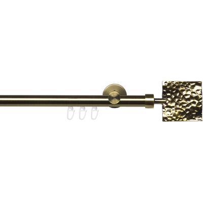 Gardinenstange LIEDECO "Innenlaufgarnitur 20 mm Blues Johnny" Gr. 3, gold (messingfarben, antikgoldfarben), L:200cm Ø:20mm, Eisen, Gardinenstangen, Gardinenstange Komplett Image