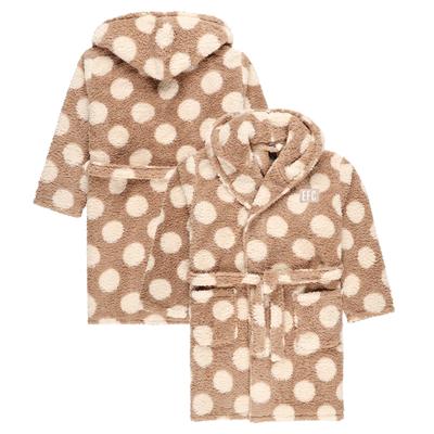Everton Polka Dot Fleece Kapuzenmantel – Beige – Damen Image