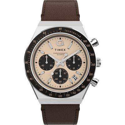 Timex Q Diver Chrono Braun Herren Armbanduhr TW2W51800