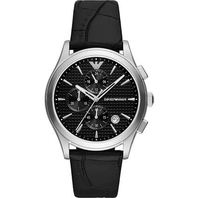 Emporio Armani Paolo Schwarz Herren Armbanduhr AR11530