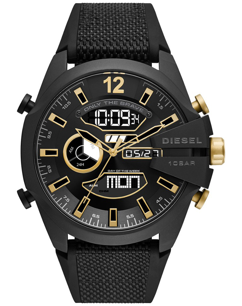 Diesel Mega Chief Herren Uhr Schwarz DZ4552 Image