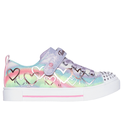 Skechers Girl's Twinkle Toes: Twinkle Sparks - Ombre Love Sneaker | Size 1.5 | Lavender | Synthetic/Textile