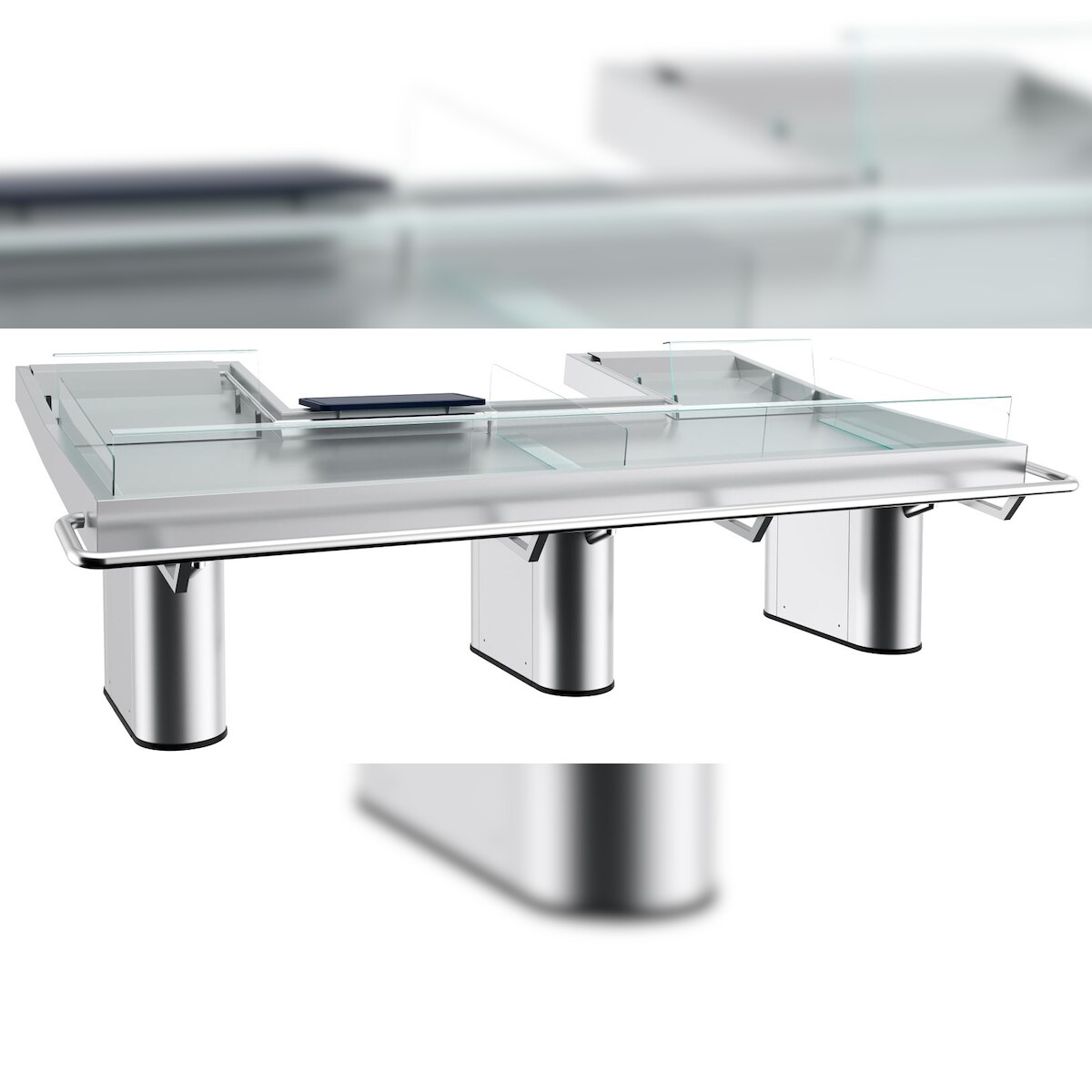 Combisteel Fischtheke Frischetheke Supermarkt Ladenbau 3050x1760x1088mm Image