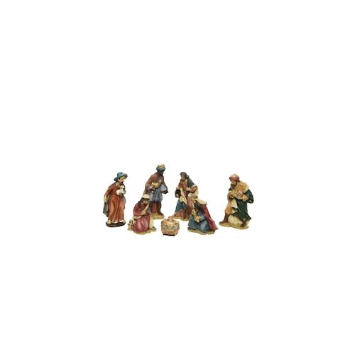 Decoris Set mit 7 Krippenfiguren 9 cm