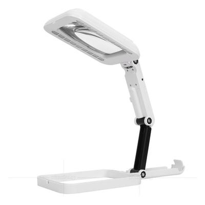 Leselupe, 2-in-1 beleuchtete Lupe mit 18 LED-Lichtern, 3 Farbmodi, verstellbare Standlupe, Image