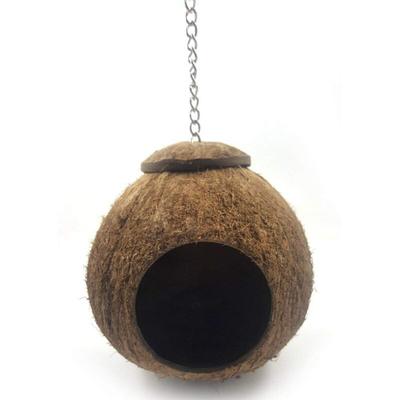 Memkey - Vogelkäfig aus Kokosnussschale, Vogelhaus, Bett für Papageien, Sittiche, Sittiche,