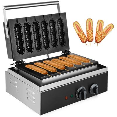 Vevor Waffelmaschine 1500 w, Waffeleisen 385 x 370 x 100 mm, Waffelautomat 130 x 30 mm Jede Image