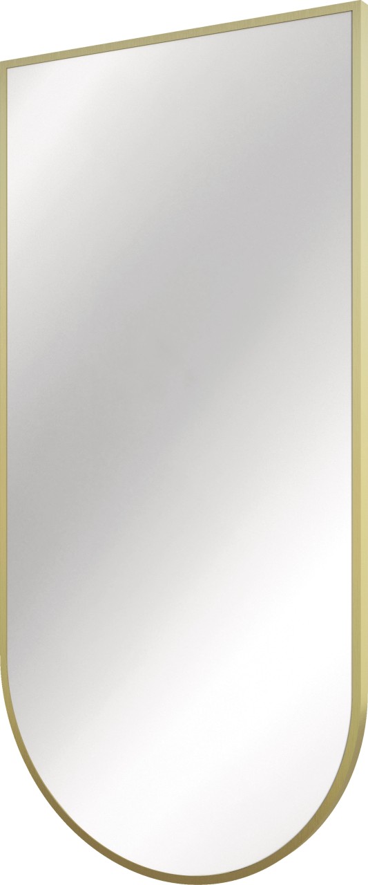 Neuesbad Serie 600 Spiegel mit Aluminium-Rahmen, 50 X 100 CM, Oberfläche: gold gebürstet NB1ADI_R8511 Image