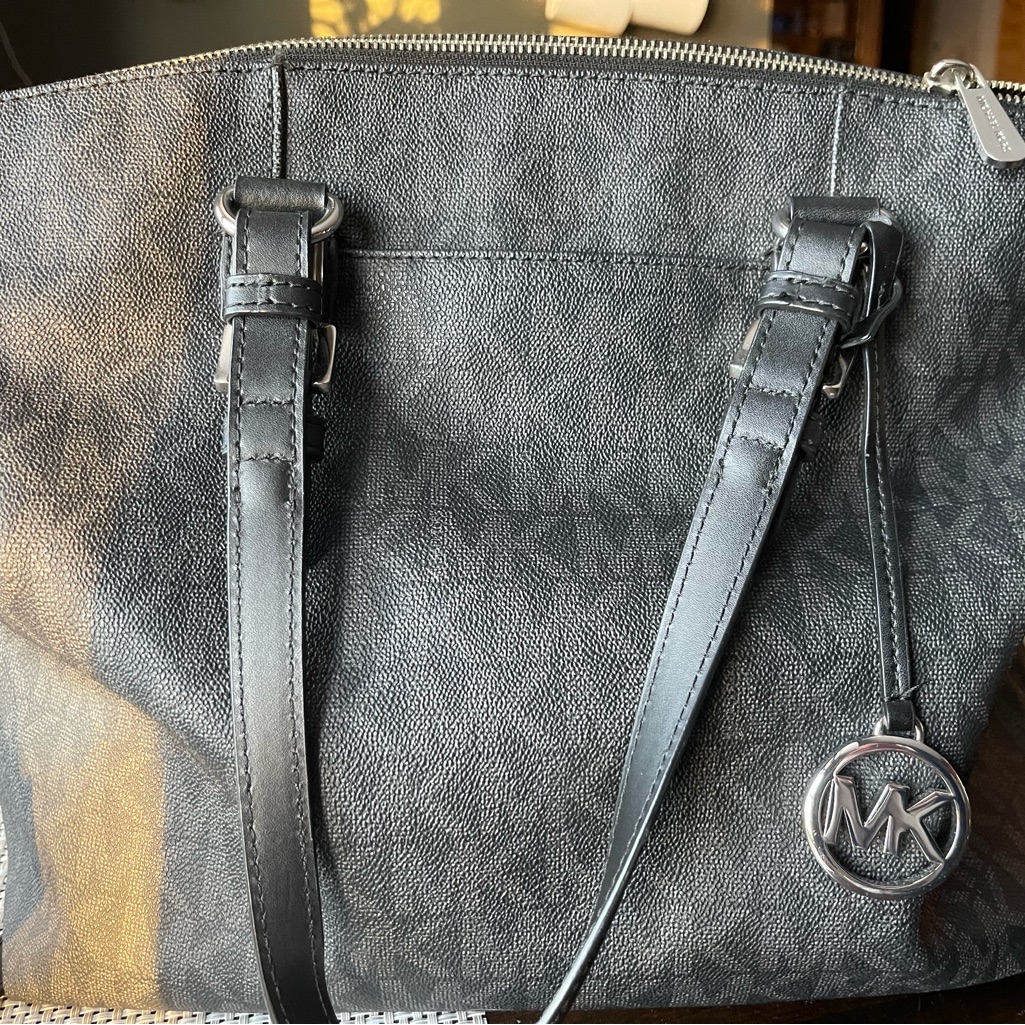 Michael Kors Bags | Large Mk Handbag- Good Condition | Color: Gray | Size: Os