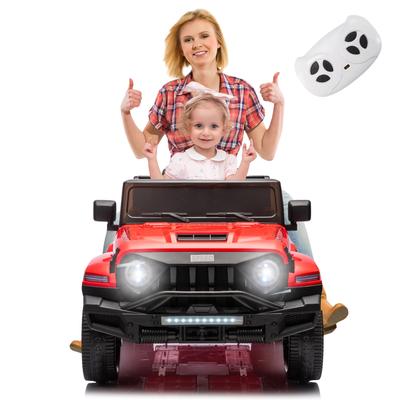 Kids' 24V Ride-On Car with Parental Control, Music & Lights, Five-Point Safety Harness, and Pickup Truck Style