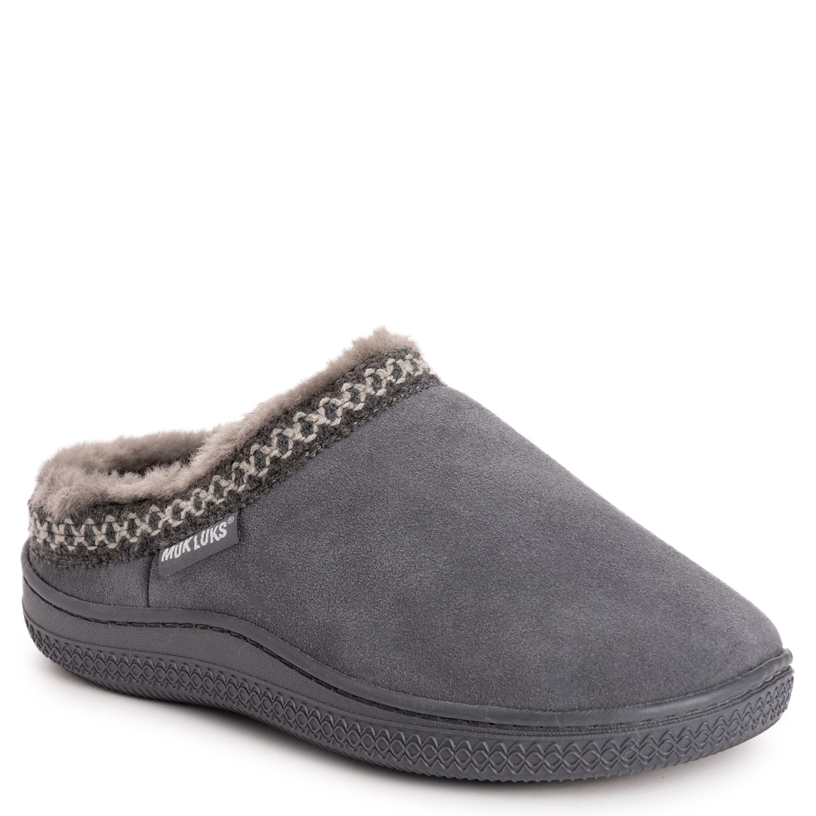 MUK LUKS Jordi Clog - Womens M Size 7-8 Grey Slipper Medium