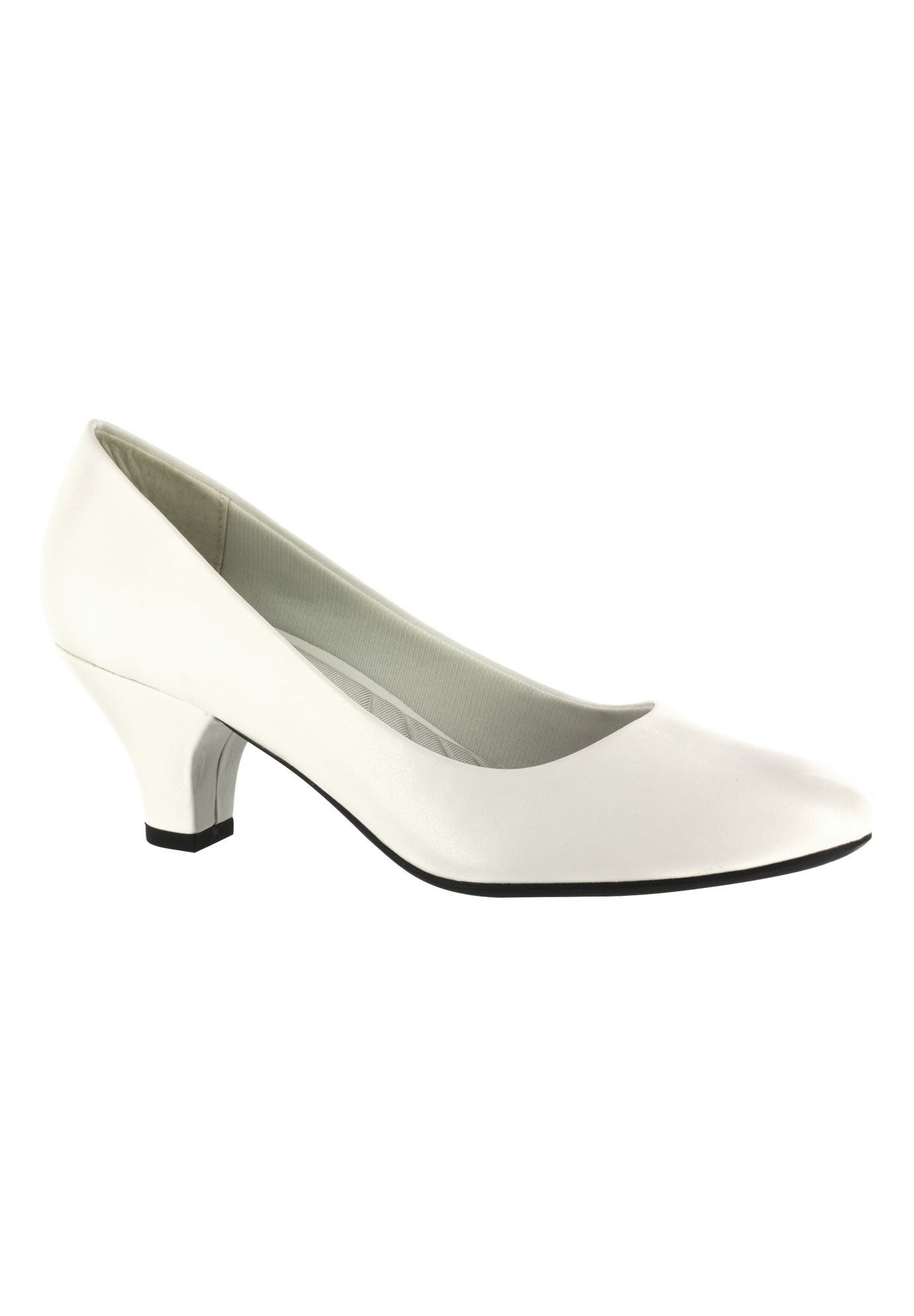 Extra Wide Width Women's Fabulous Pump by Easy StreetÂ® in White (Size 10 WW)