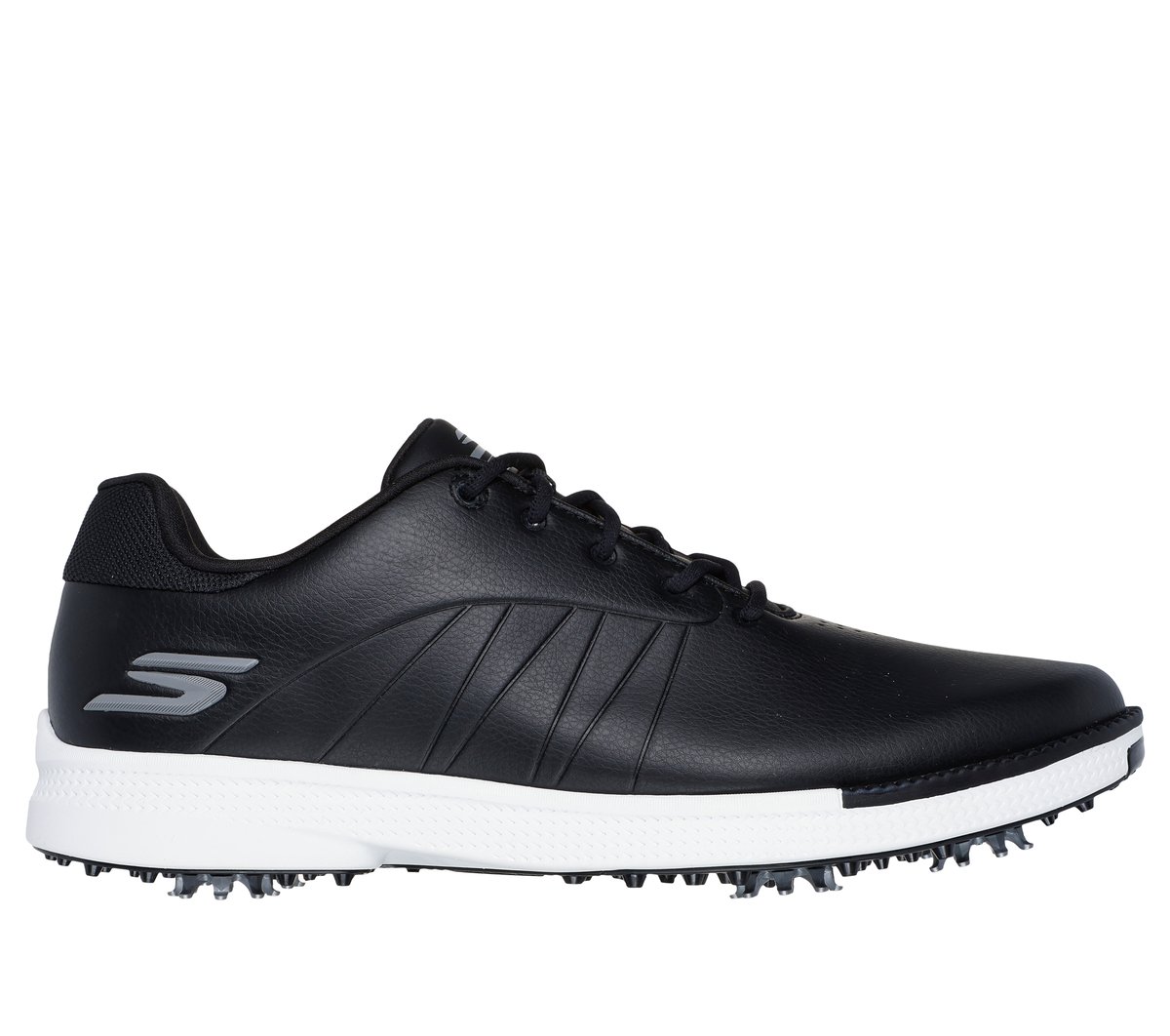 Skechers Men's Waterproof: GO GOLF Tempo Shoes | Size 10.5 | Black/White | Synthetic/Textile
