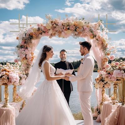 Adjustable Large Wedding Arch Frame Backdrop Stand