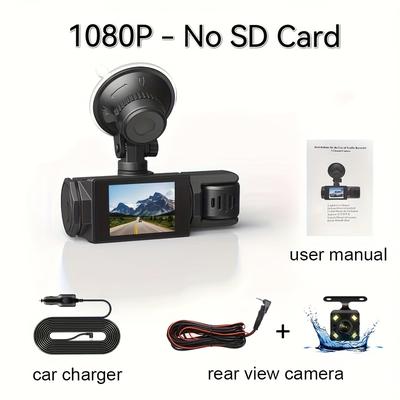 TEMU 1080p 3 Cam, 1080p Cam And Rear , Cam For Car, , Deg Dashboard , 32gb Sd Optional.