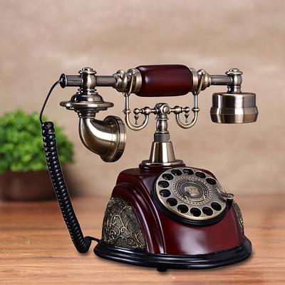 TEMU Vintage Handset Antique Old Fashioned Telephone European Style