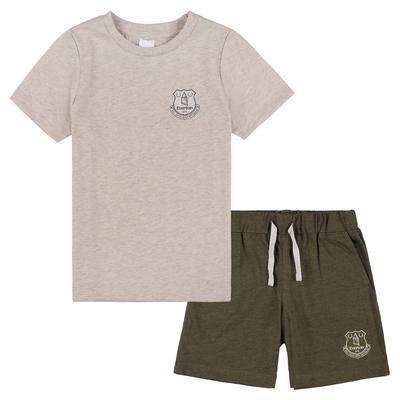 Everton Kurzer Schlafanzug – Beige/Khaki – Jungen Image