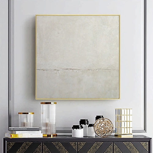 3D-Ölgemälde in Weiß, handgemalt, dickes strukturiertes Ölgemälde, handgemaltes beige-weißes Gemälde auf Leinwand, abstraktes 3D-Ölgemälde in Weiß mit Struktur, Wandkunst, Gemälde für Wohnzimmer, Image