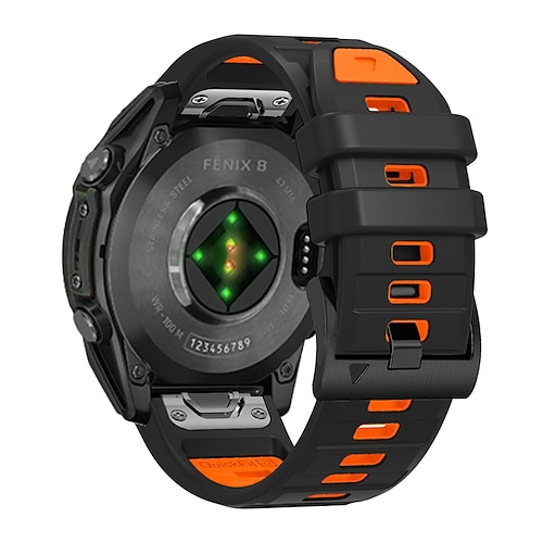Uhrenarmband für Garmin Fenix 8 47mm 51mm 7X 6 6X Pro Epix Pro Instinct 2X Approach S70 S62 S60 Forerunner 955 945 Epix Marq Descent Quatix 22mm 26mm Silikon Ersatz Gurt Quick Fit Verstellbar Image