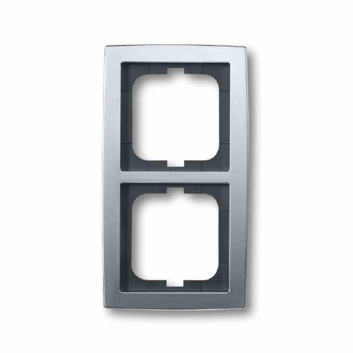Busch-Jaeger SOLO Rahmen, 2f, chrom, matt, Kunststoff, geeignet für Geräteeinbaukanal, geeignet für Unterputz-Installation, Thermoplast Image