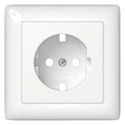 Gira Abdeckung Ersatzteil System 55 reinweiß glänzend mit Vollplatte Image