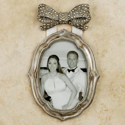 Bow Silver Small Photo Frame 5 x 7, 5 x 7, Silver