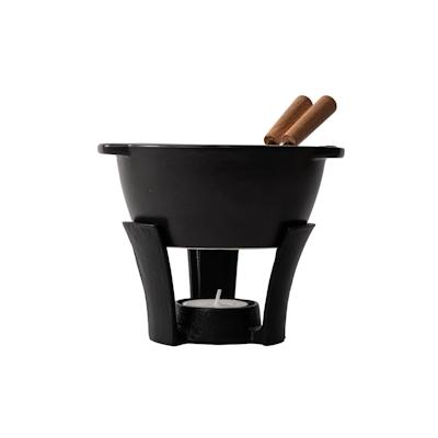 Boska Fondue-Set Party Mini / Für Käsefondue und Soße / 300 ml / Spülmaschinenfester Fonduetopf