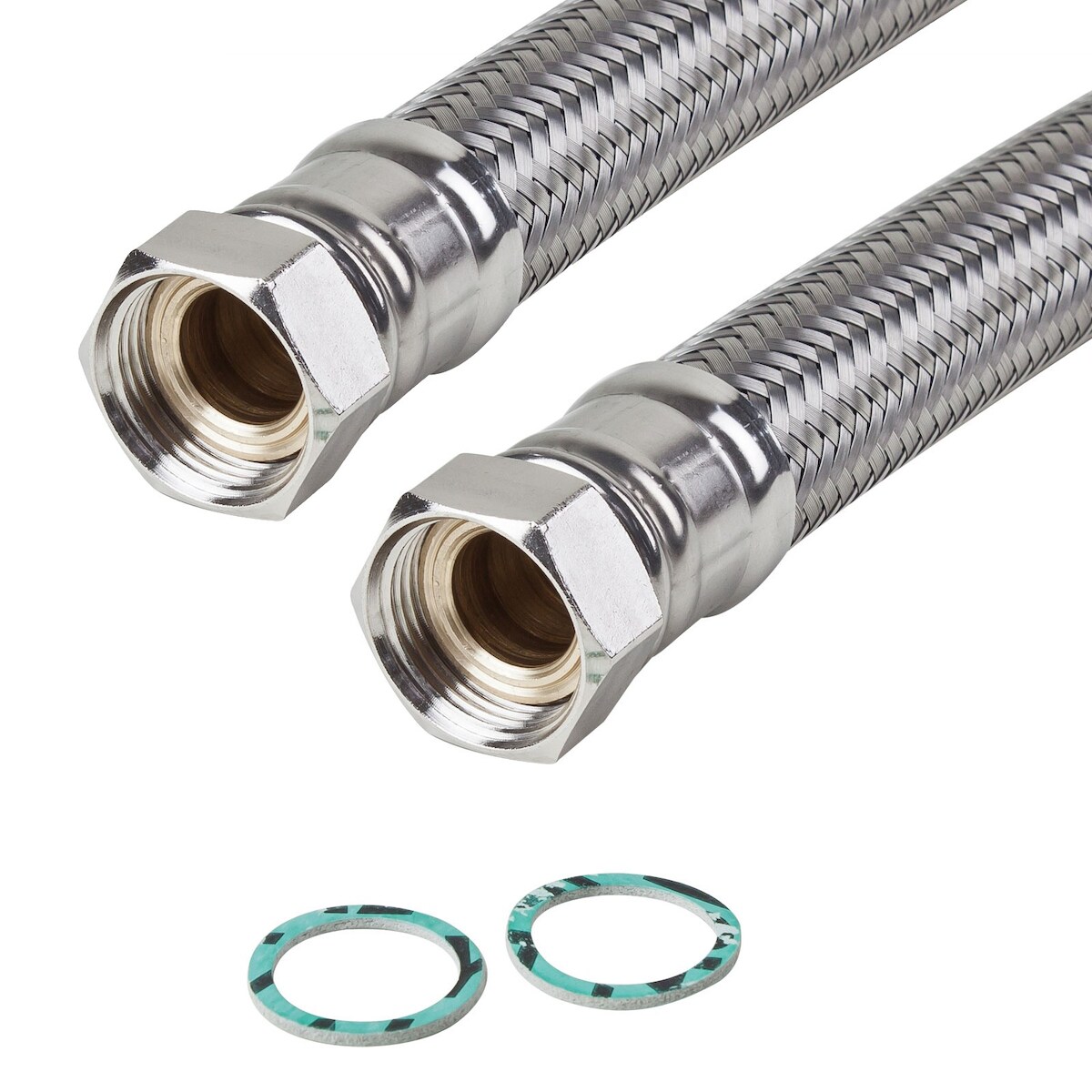 Edelstahl Panzerschlauch 1 1/4` Zoll DN32 300mm - 3000mm Image