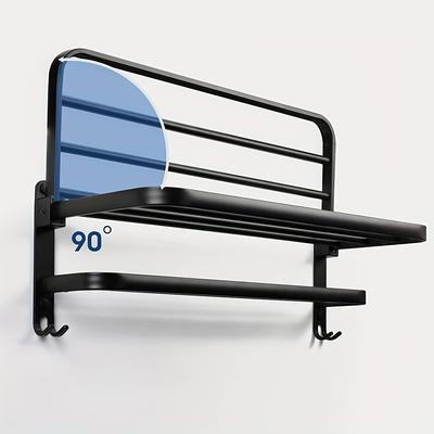 TEMU No Towel , Mounted Towel , Double Towel , 60cm, Aluminum, Bathroom , Bathroom Kitchen Toilet Storage Image