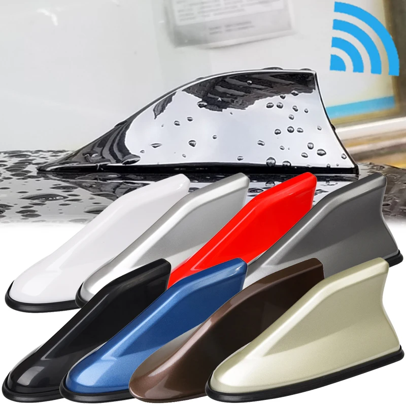 Auto Shark Fin Antenne Auto Radio Signal Antennen Auto Dach Antennen FM Signal Design Antennen Antenne für Alle Auto Auto Zubehör Image