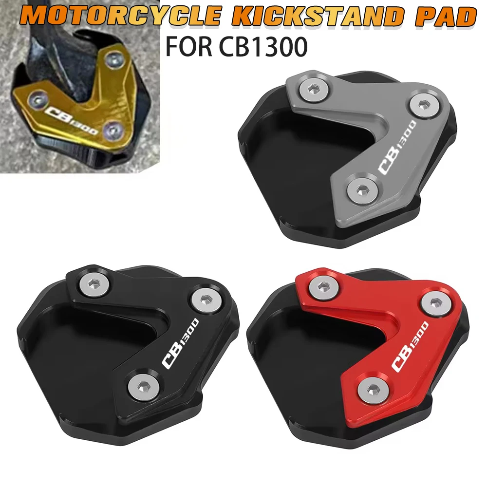 Für honda cb1300 cb 1300 2020 2021 2022 2023 2024 motorrad cnc kicks tand fuß seiten ständer verlängerung ver größerer stütz platte pad Image