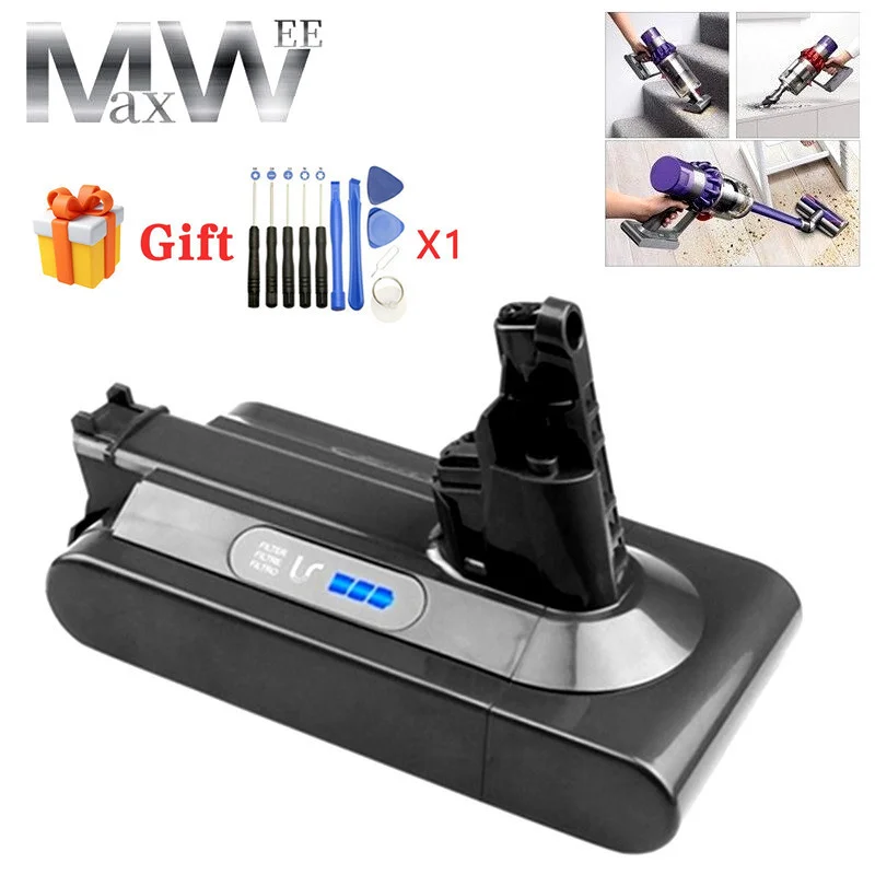 6000mAh SV12 Neue Ersatz Batterie Für Dyson V10 batterie V10 Absolute V10 Flauschigen, zyklon V10 Absolute Staubsauger Batterie Image