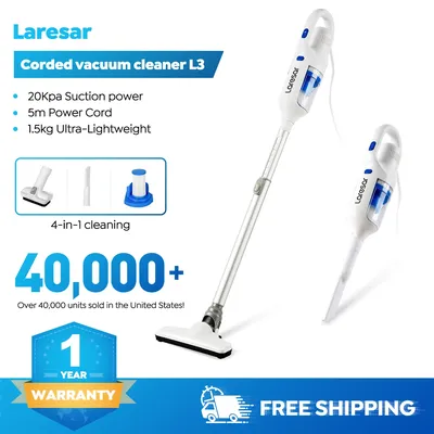 Laresar L3 Staubsauger 400 W 20000 PA Saugnapf, handgehaltener, waschbarer HEPA-Filter, geeignet für Image