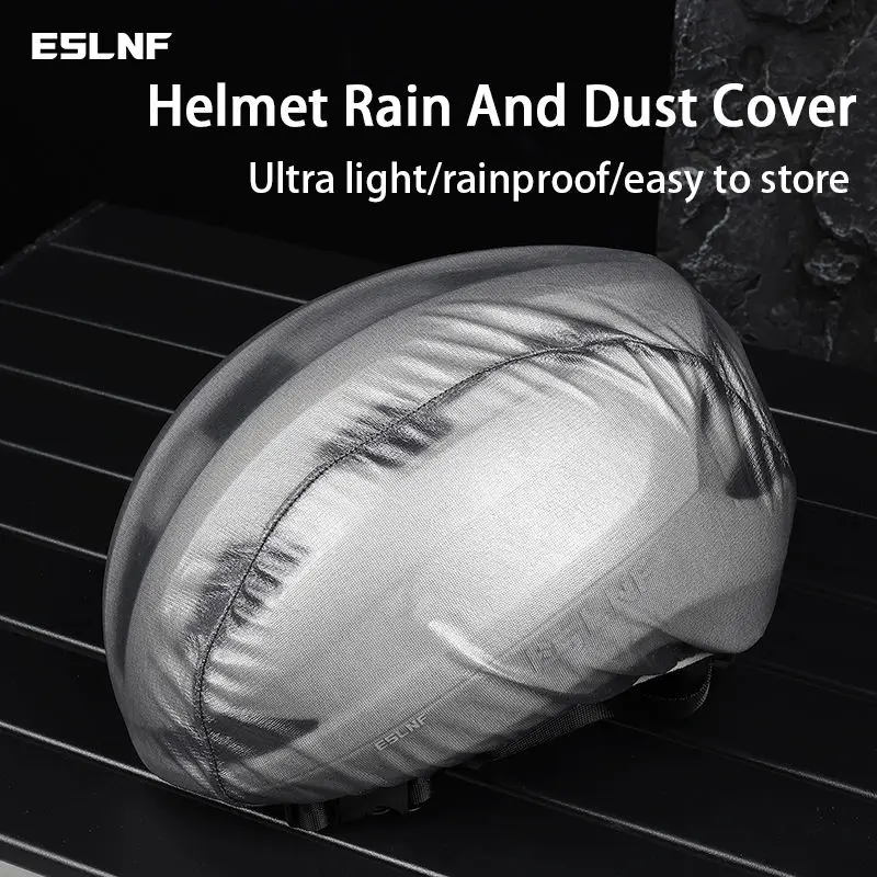 Regendicht Straße Fahrrad Helm Abdeckung Tragbare Hohe Elastische Helm Regenschutz Ultraleicht Fahrrad Helm Abdeckung Fahrrad Zubehör Image
