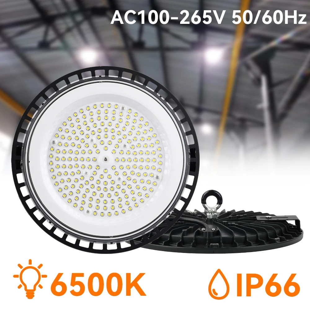 LED-Reflektor Flutlicht 150W 200W W 14000ml-24000lm LED Industrie licht Runds trahler für Lager Industrie haus