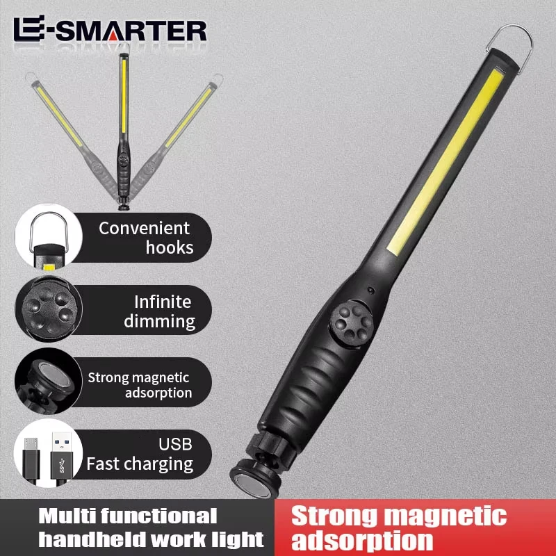 Tragbare COB-LED-Arbeitsscheinwerfer, kabellose magnetische LED-Arbeitslampe, Inspektionsleuchten für Autoreparatur, Zuhause, Garage, Notfall