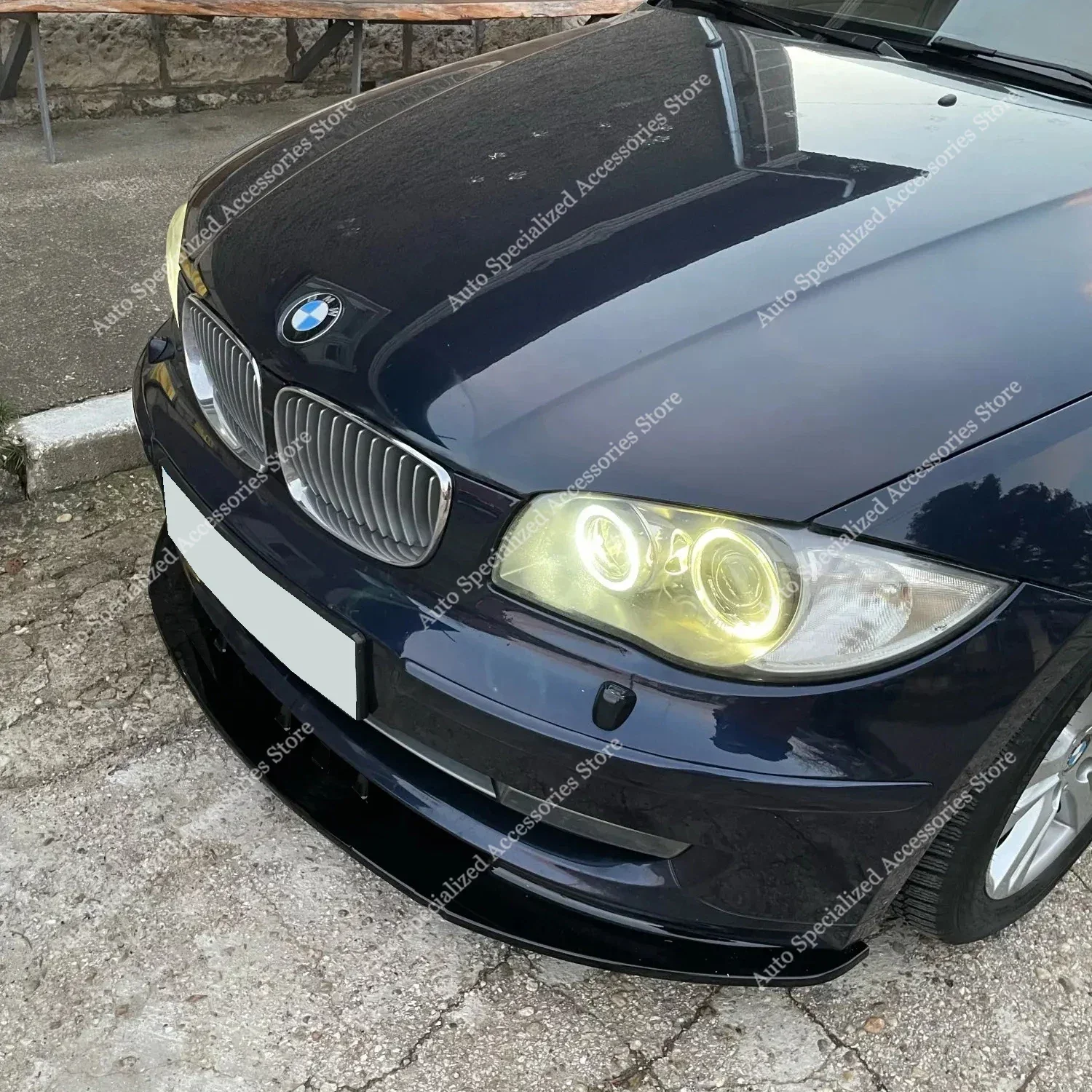 Für bmw e81 e82 e87 e88 Front stoßstangen splitter Lippen spoiler Diffusor 118d 120i 120d 123d 125i non-m tech 2014-2018 Bodykits Tuning Image