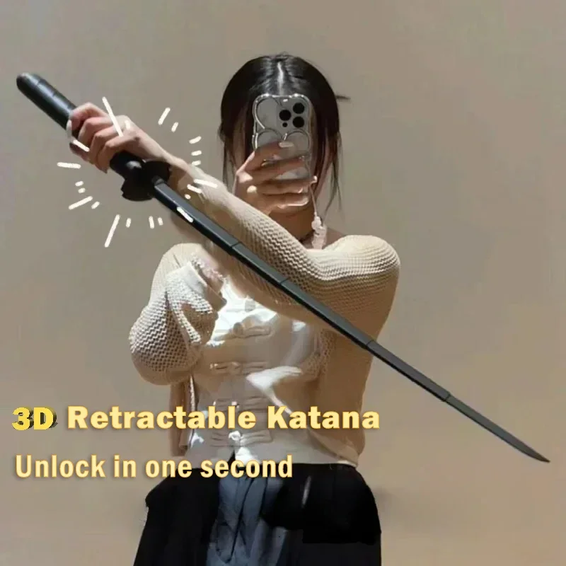 3D Schwerkraft messer einziehbare Katana kreative einziehbare Spielzeuge für Stress abbau Rollenspiel Requisiten Falten Spaß Geschenke Foto Requisiten Image