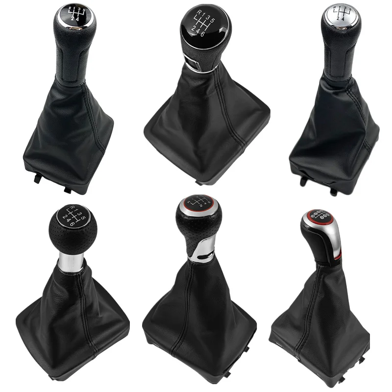 Für Volkswagen VW Polo 9N 9N2 2002 2003 2004 2005 2006 2007 2008 2009 Auto Schaltknauf 5/6 geschwindigkeit Getriebe Griff Hebel Stick Image