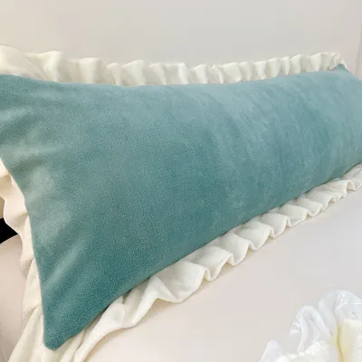 Flanell Plüsch Körper Kissenbezug Winter Lange Kissen Paar Liebhaber Doppel Kissenbezug Rechteck 120/150/180 cm Kissenbezug Umarmt Image