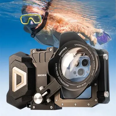 DIVEVOLK Seatouch 4 Max plus Phone Waterproof Diving Case IPhone 16 Pro Max Huawei Samsung Xiaomi Swimming HD Photography Use