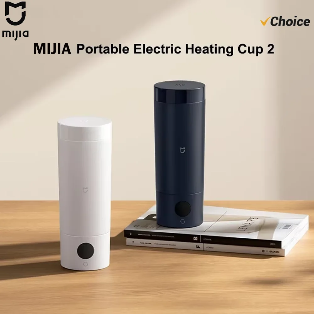 Neuer MIJIA Tragbarer Elektrischer Wasserkocher 2 Thermosbecher Schneller Wasserkocher 350ml Intelligenter Temperaturgesteuerter Isolierter Reisewasserkocher 110V-240V Image