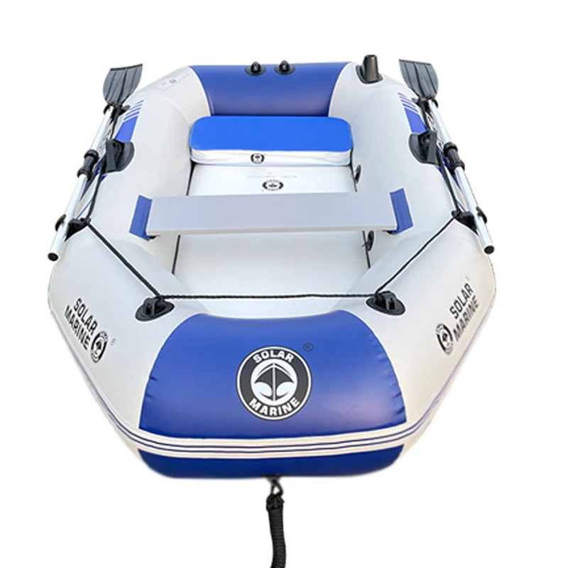 Solar Marine 2-Personen-PVC-Fischerboot, 2 m, aufblasbares Kajak, verschleißfest, Kanu, Wasserspiel, Basteln mit kostenlosem Zubehör Image