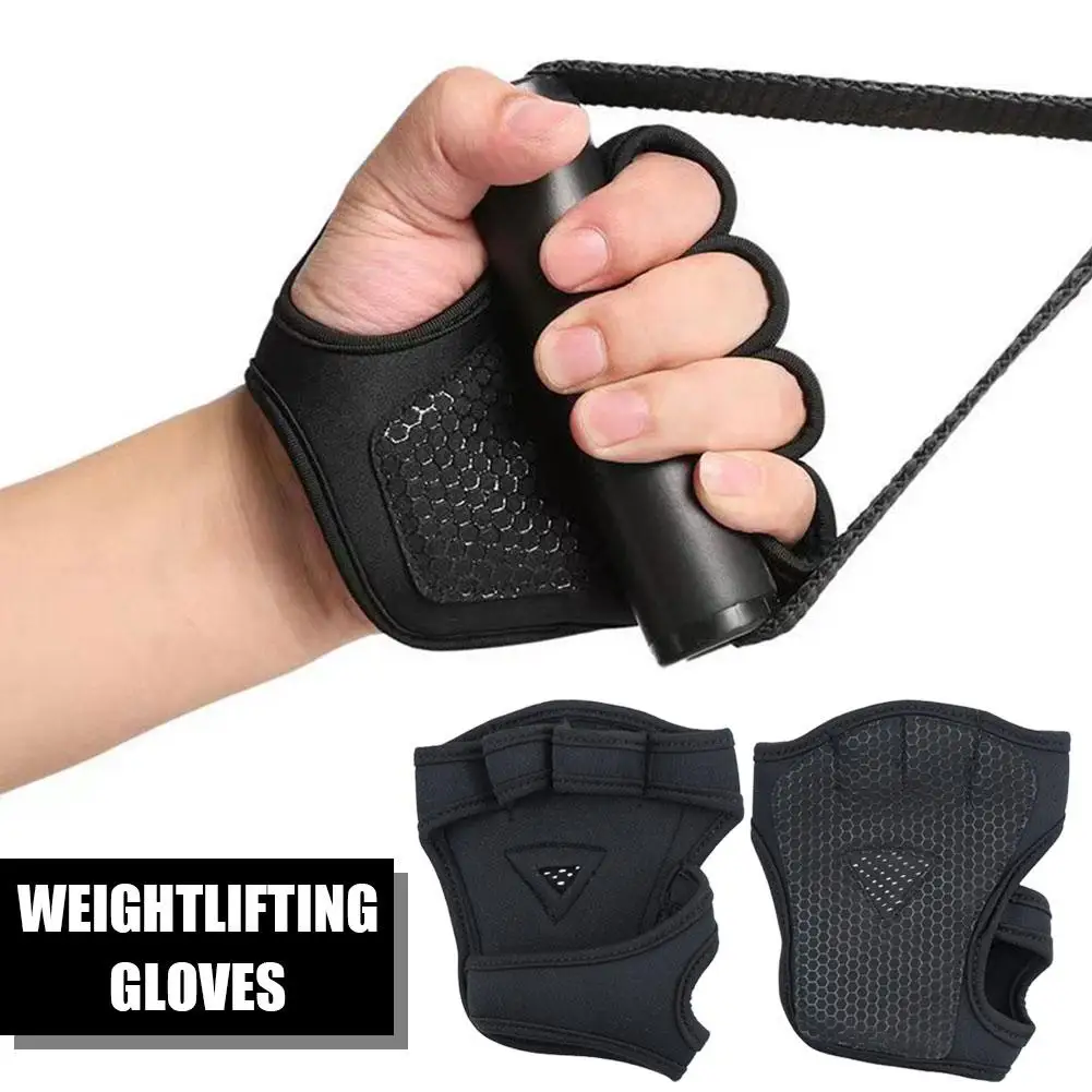 Hand Palm Protector Fitness Fitness Handschuhe Bodybuilding Pads Hantel Training Gewicht Handschuhe Griffe Power Lifting Workout h1e8 Image